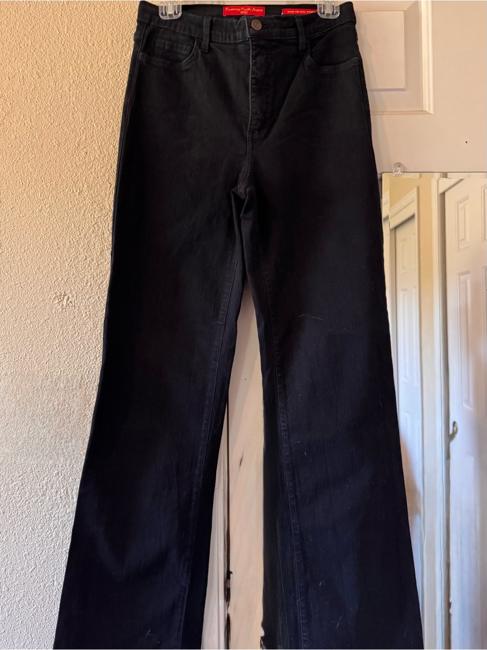 NYDJ Black Women's High-Rise Flared Jeans